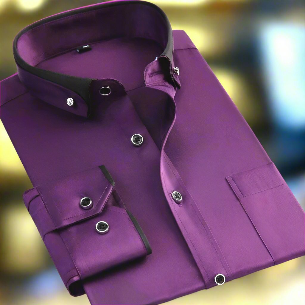 Classic Long Sleeve Button Shirt For Men | Evander