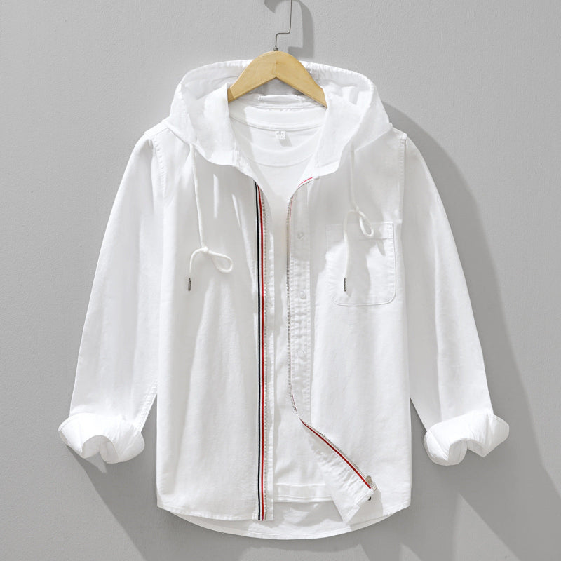 Lightweight Hooded Shirt Jacket For Men | Soren