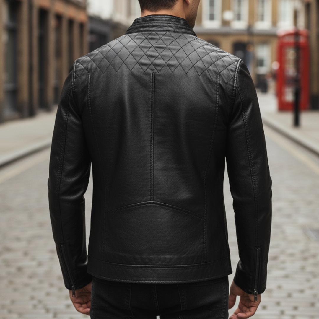 Stand Collar Zip Front Jacket For Men | Kaelric