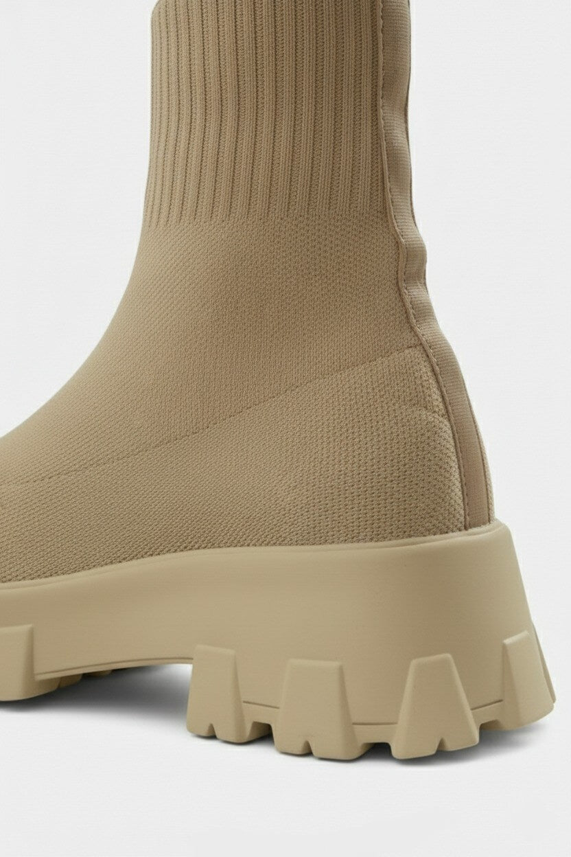 Chunky Sole Pull On Ankle Boots For Women | Virella