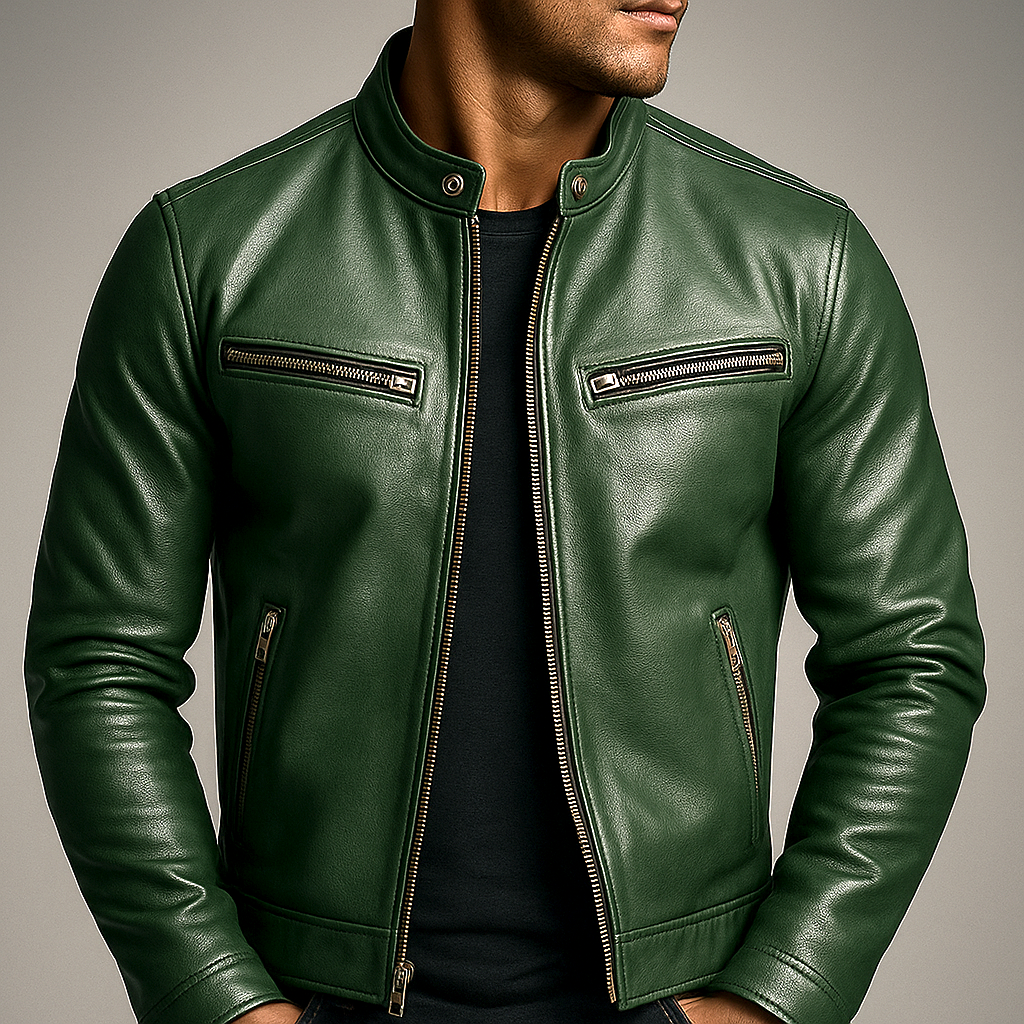 Vintage Style Zip-Up Jacket For Men | Camden
