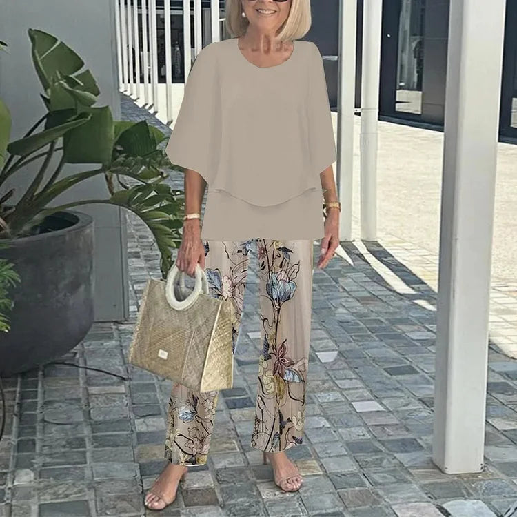 Printed Two Piece Co Ord Set For Women | Isadora