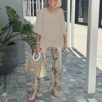 Printed Two Piece Co Ord Set For Women | Isadora