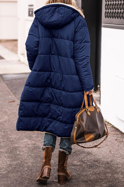 Elegant Reversible Long Coat For Women | Elvie