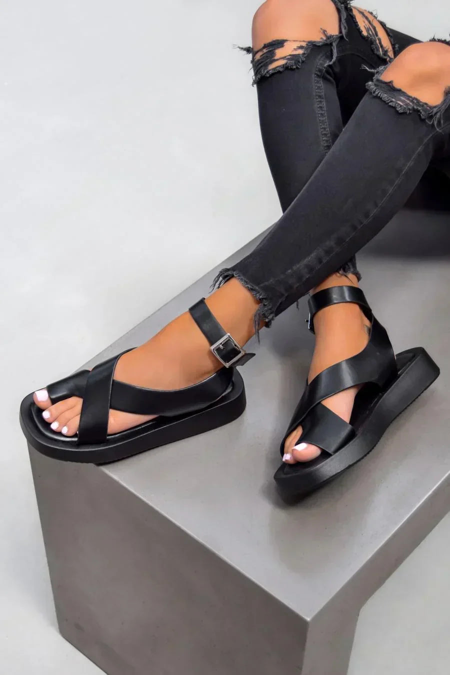 Strappy Comfort Sandals For Women | Jhiea