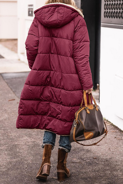 Elegant Reversible Long Coat For Women | Elvie