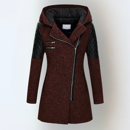 Long Hooded Zip Jacket For Women | Maristella