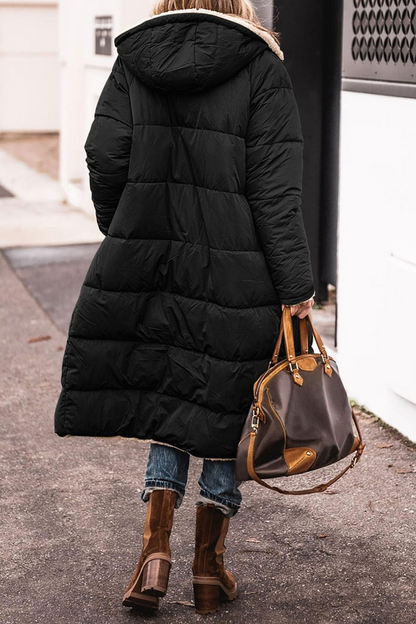 Elegant Reversible Long Coat For Women | Elvie