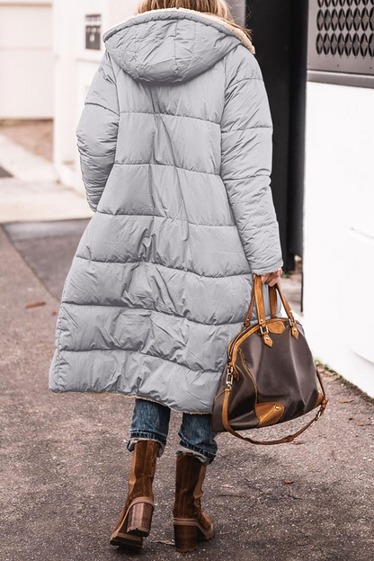 Elegant Reversible Long Coat For Women | Elvie