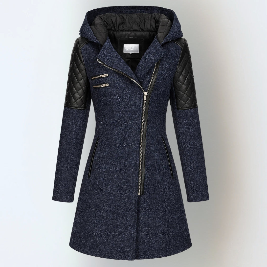 Long Hooded Zip Jacket For Women | Maristella