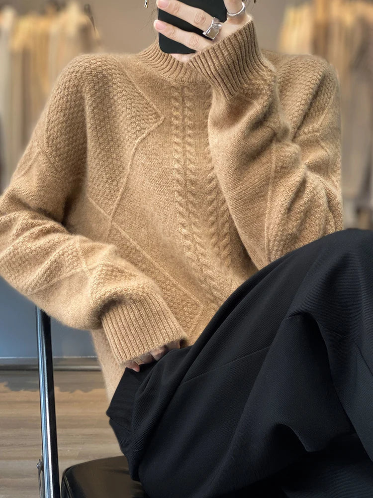 Classic Turtleneck Sweater For Women | Evelina