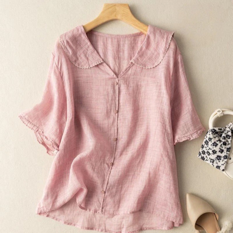 Scalloped Collar Blouse For Women | Mirelle
