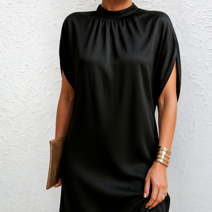 Elegant Draped Midi Dress For Women | Elle