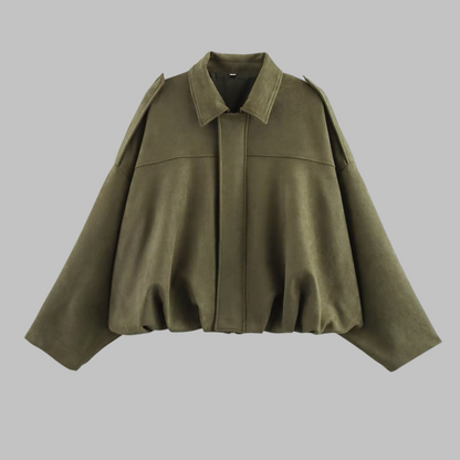 Loose Fit Military Style Jacket For Women | Calystrine