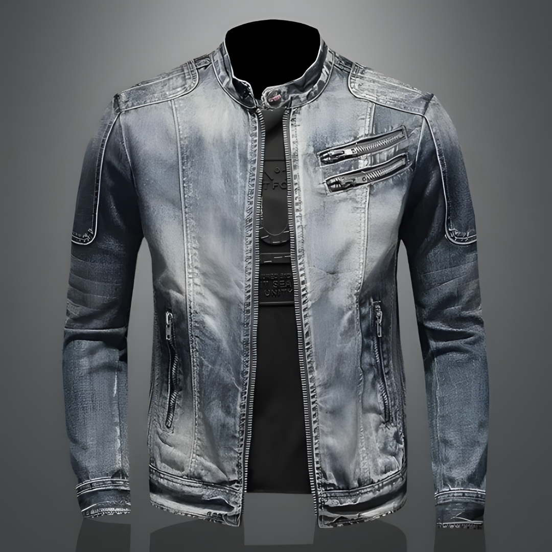 Retro Zip Front Jacket For Men | Matteo