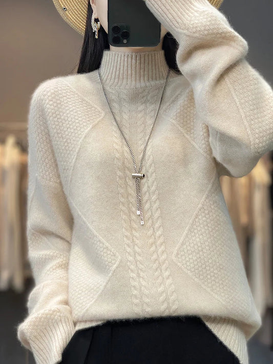 Classic Turtleneck Sweater For Women | Evelina