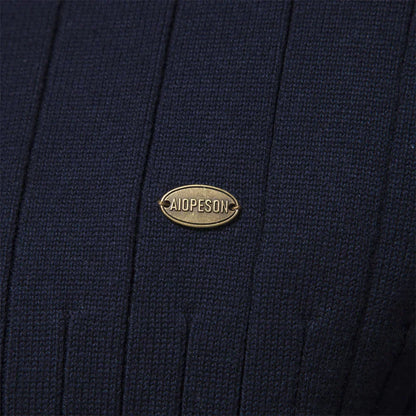 Ribbed Zip Neck Sweater for Men | Corin