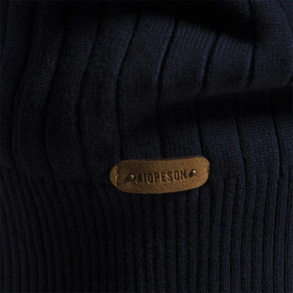Ribbed Zip Neck Sweater for Men | Corin