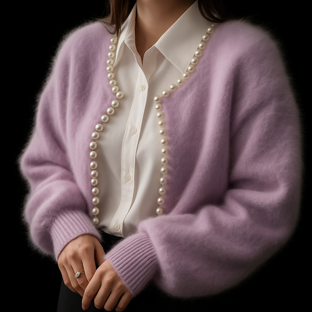 Pearl Embellished Cardigan For Women | Chloe