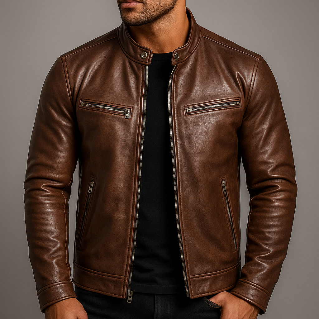 Vintage Style Zip-Up Jacket For Men | Camden