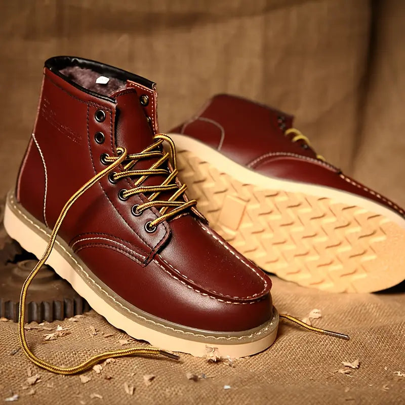 Retro Lace Up Ankle Boots For Men | Corvane