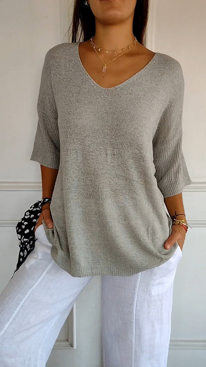 Timeless V Neck Top For Women | Cassie