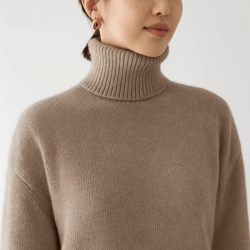 Oversized Turtleneck Sweater For Women | Elaraine