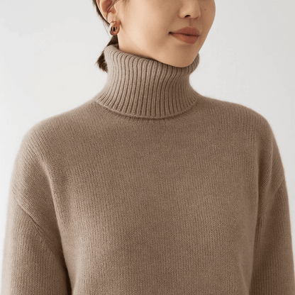 Oversized Turtleneck Sweater For Women | Elaraine