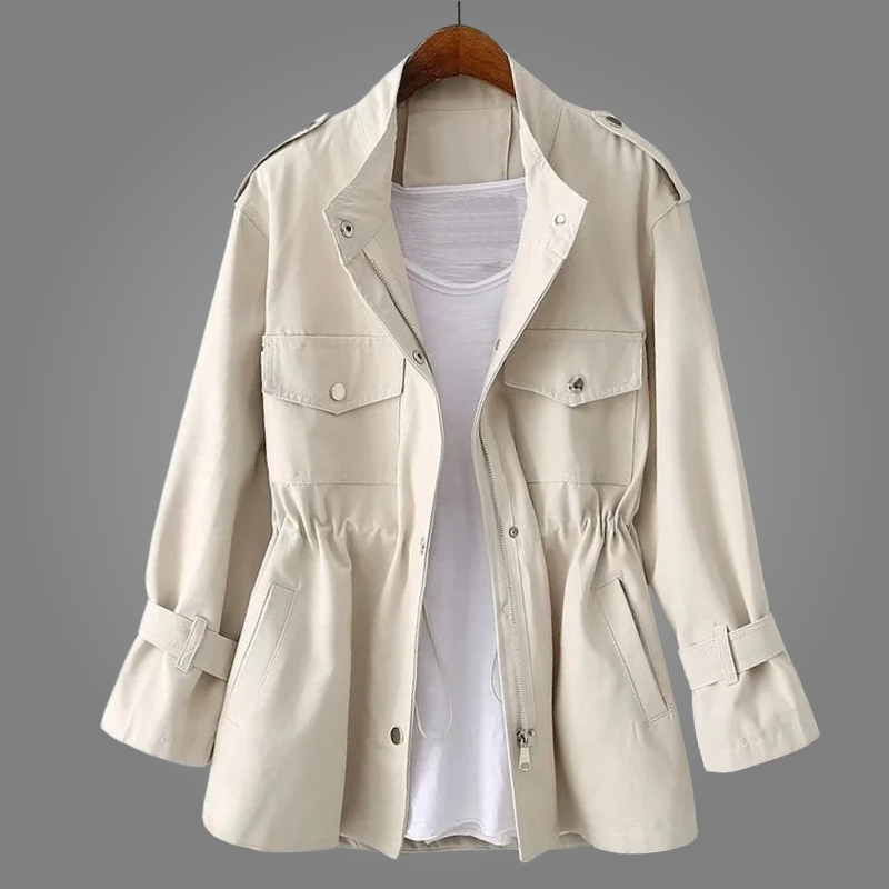 Tailored Button Front Overcoat For Women | Celeste
