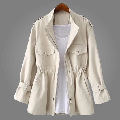Tailored Button Front Overcoat For Women | Celeste
