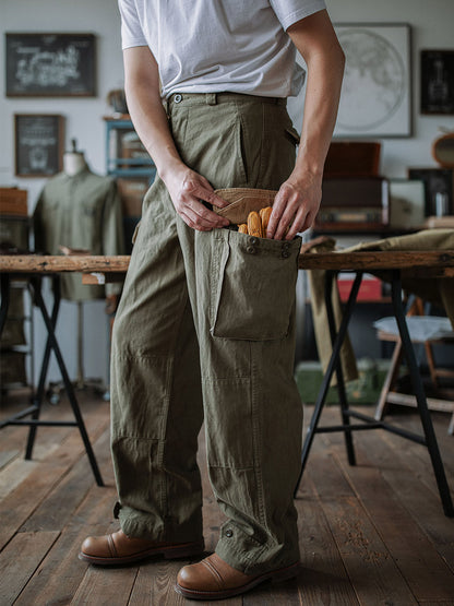Heritage Utility Trousers with Reinforced Details for Men | Owen