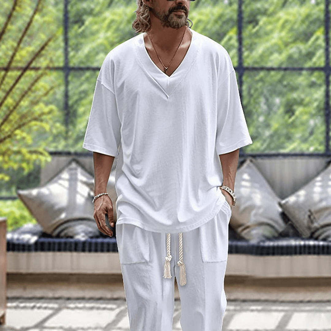 Relaxed Fit Two Piece Set For Men | Kaelen