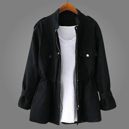 Tailored Button Front Overcoat For Women | Celeste