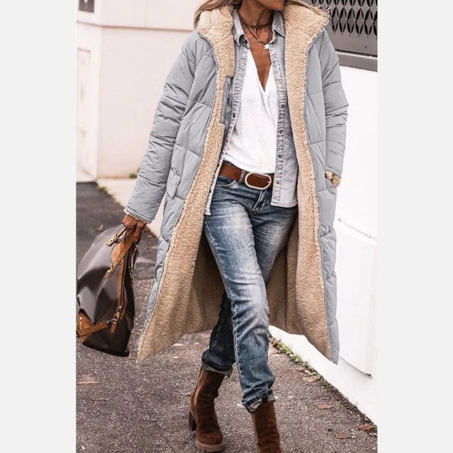 Long Reversible Coat For Women | Dona