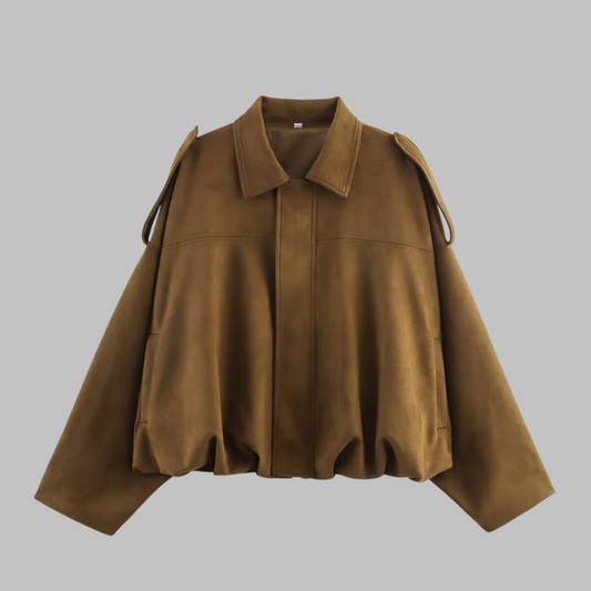 Loose Fit Military Style Jacket For Women | Calystrine