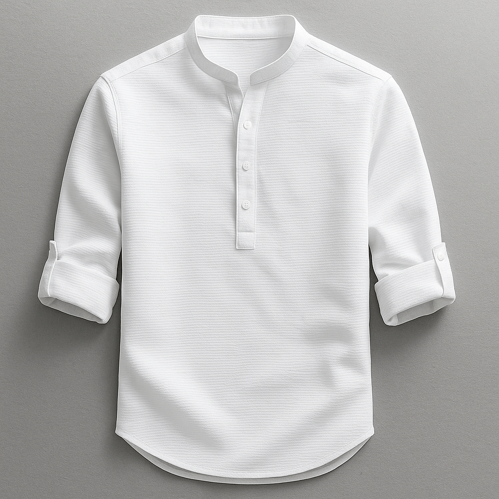 Textured Henley Shirt For Men | Caleb