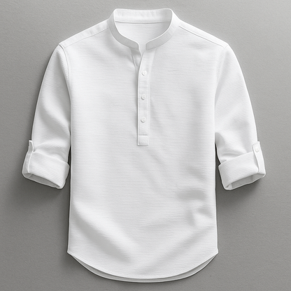 Textured Henley Shirt For Men | Caleb