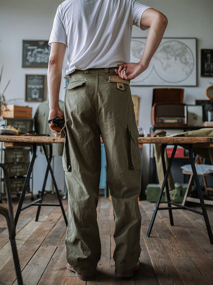 Heritage Utility Trousers with Reinforced Details for Men | Owen