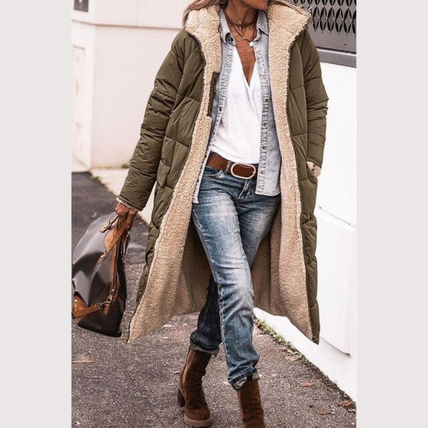 Long Reversible Coat For Women | Dona