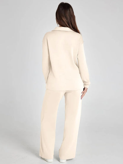 Cozy Minimalist Two Piece Set For Women | Mirelena
