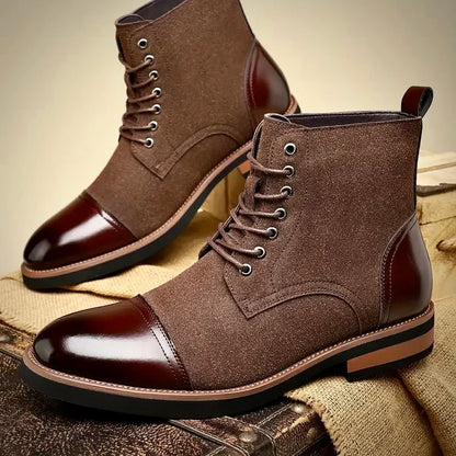 Oxford Style Lace Up Boots For Men | Harrington