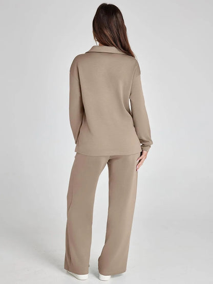 Cozy Minimalist Two Piece Set For Women | Mirelena
