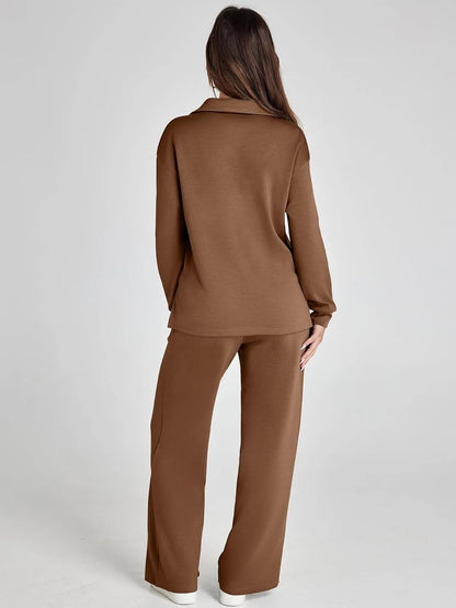 Cozy Minimalist Two Piece Set For Women | Mirelena