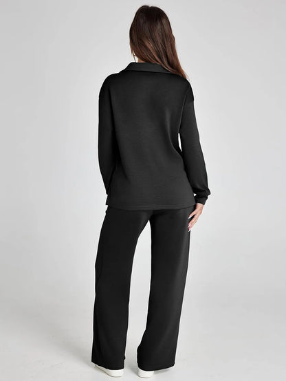 Cozy Minimalist Two Piece Set For Women | Mirelena