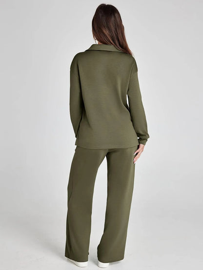 Cozy Minimalist Two Piece Set For Women | Mirelena