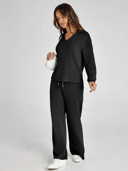 Cozy Minimalist Two Piece Set For Women | Mirelena
