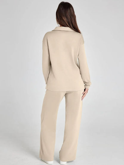 Cozy Minimalist Two Piece Set For Women | Mirelena