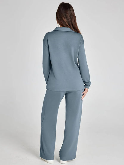 Cozy Minimalist Two Piece Set For Women | Mirelena
