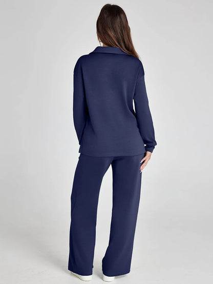 Cozy Minimalist Two Piece Set For Women | Mirelena