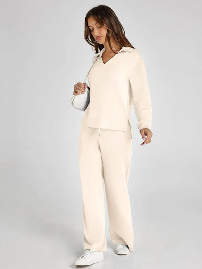 Cozy Minimalist Two Piece Set For Women | Mirelena